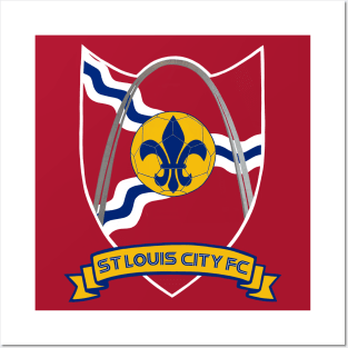 St. Louis FC White Border Posters and Art